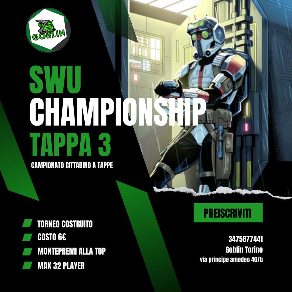 Star Wars Unlimited – Italian Store Championship 2025: Tappa 3
